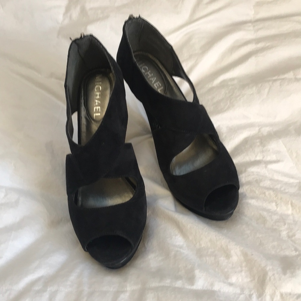 Black platform heels